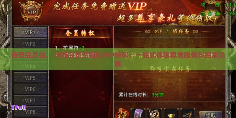 传奇会员站， 传奇会员站揭秘VIP特权：一站式体验尊贵服务与独家优惠