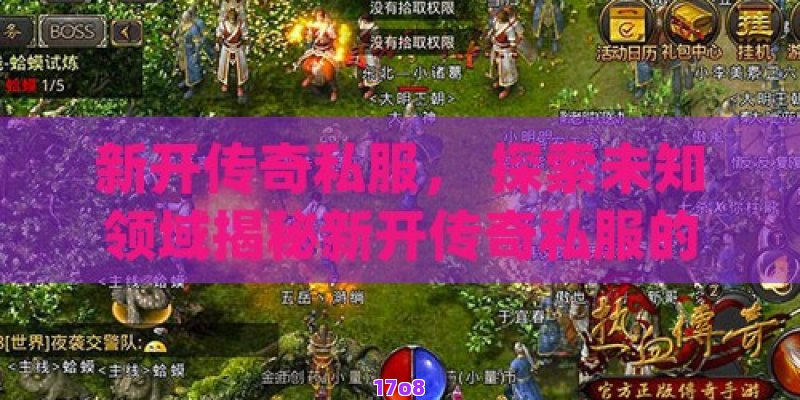 新开传奇私服， 探索未知领域揭秘新开传奇私服的魅力与玩法全解析