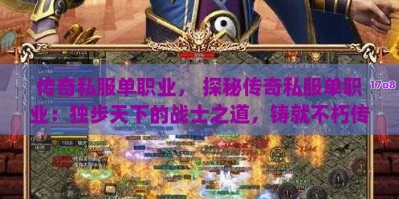 传奇私服单职业， 探秘传奇私服单职业：独步天下的战士之道，铸就不朽传奇