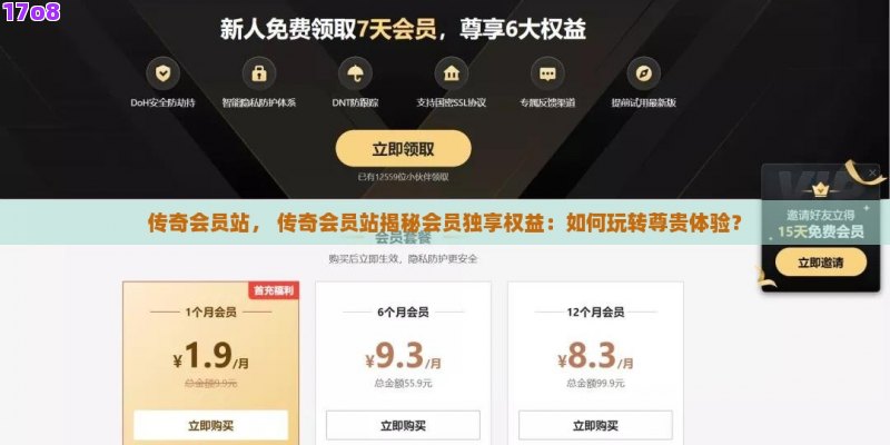 传奇会员站， 传奇会员站揭秘会员独享权益：如何玩转尊贵体验？